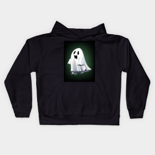 Halloween with cute ghost - Happy Halloween (bg) Kids Hoodie